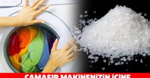 ÇAMASIR MAKİNENİZİN İÇİNE BİR MİKTAR TUZ KOYARSINIZ BAKIN NE İŞE YARIYOR ??