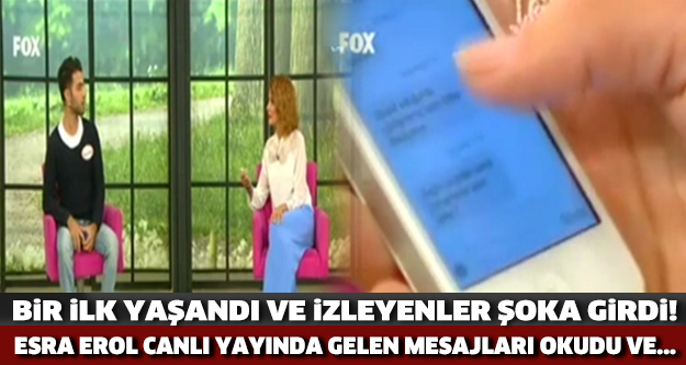 İZLEYENLER ŞOKA GİRDİ! BİR İLK YAŞANDI! ESRA EROL CANLI YAYINDA GELEN MESAJLARI OKUDU VE...