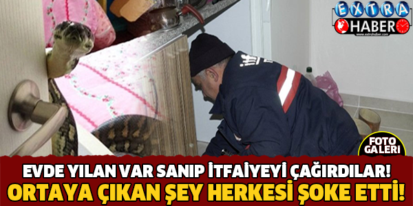 Evde Yılan Var Sanıp İtfaiyeyi Çağırdılar ! Ortaya Çıkan Şey Herkesi Şok Etti!