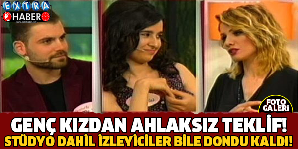 Stüdyodakiler Dondu Kaldı! Genç Kızdan Ahlaksız Teklif..