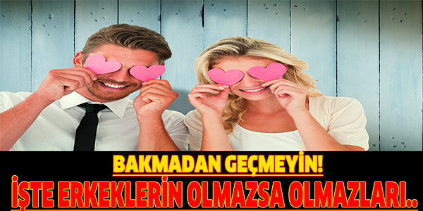 İŞTE ERKEKLERİN OLMAZSA OLMAZLARI