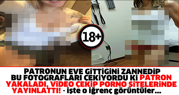 PATRONUN GİTTİĞİNİ ZANNEDİP BU POZLARI VERDİ, PATRONU ONU YAKALAYIP VİDEOSUNU ÇEKTİ! O SİTELERDE YAYINLATTI!