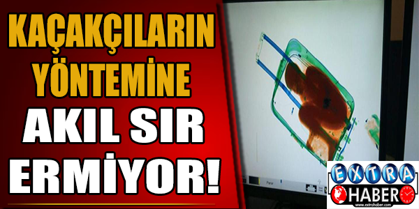 Kaçakçıların yöntemine akıl sır ermiyor!