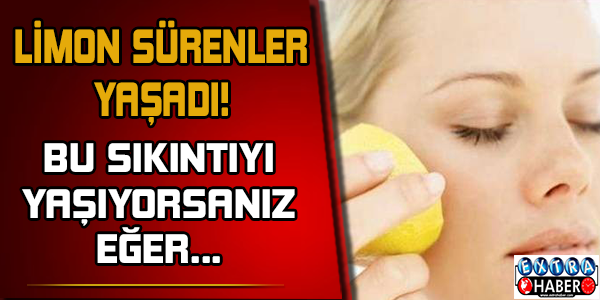 Limon sürenler yaşadı!