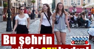 Bu şehrin yüzde 85'i kadın!