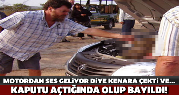 MOTORDAN SES GELİYOR DİYE KENARA ÇEKTİ... KAPUTU AÇTIĞINDA ŞOK OLUP, BAYILDI...