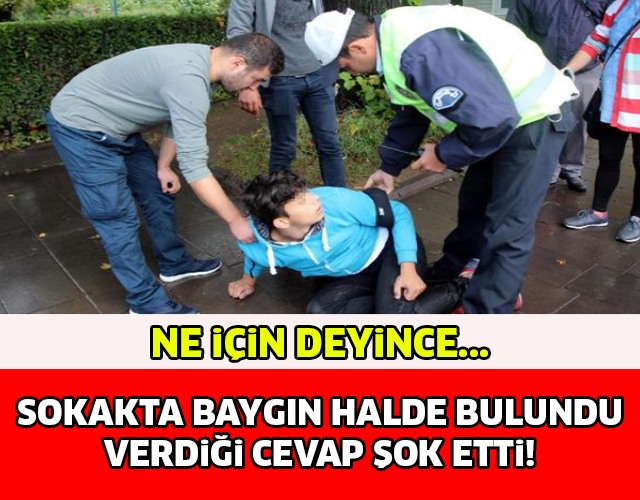 SOKAKTA BAYGIN HALDE BULUNDU VERDİĞİ CEVAP ŞOK ETTİ..!