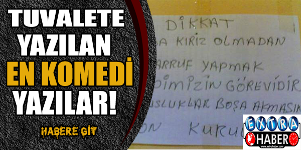 Tuvalete yazılan en komedi yazılar!