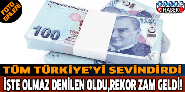 Tüm Türkiye'yi sevindirdi. Olmaz denilen oldu rekor zam geldi!