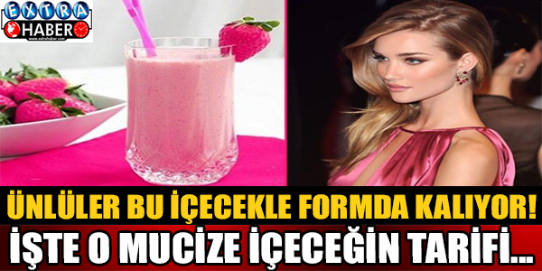 Ünlüler bu içecekle formda kalıyor! İşte o mucize içeceğin tarifi...