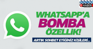 WhatsApp'a bir bomba özellik daha geldi!
