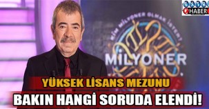 YÜKSEK LİSANS MEZUNU BAKIN HANGİ SORUDA ELENDİ !