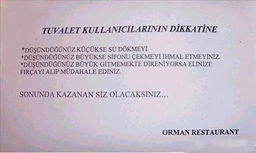 Tuvalete yazılan en komedi yazılar!