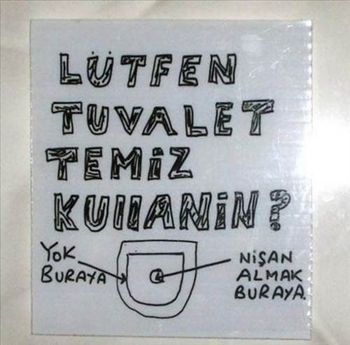 Tuvalete yazılan en komedi yazılar!
