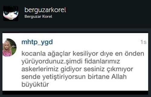 ''Üç beş ağaç için ağlıyordunuz şimdi..''