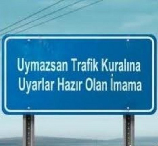 Zihin yakan uyarı levhaları!