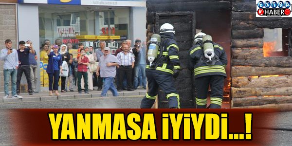 TATBİKAT YAPICAKLARDI... YANMASA İYİYDİ!