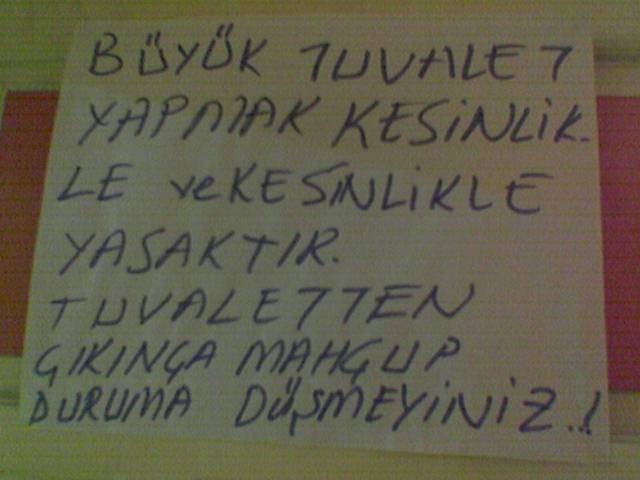 Tuvalete yazılan en komedi yazılar!
