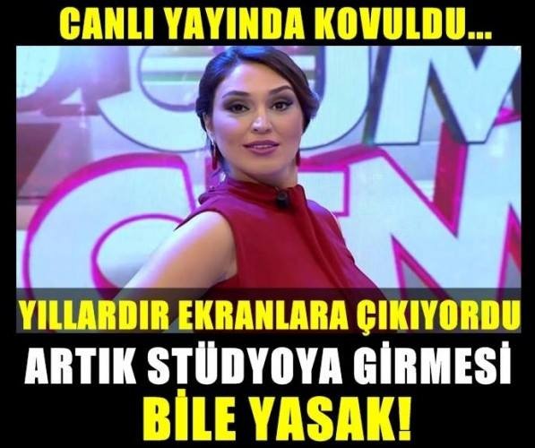 CANLI YAYINDAN KOVULDU…ARTIK STÜDYOYA BİLE ALINMAYACAK..