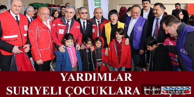 Yardımlar Suriyeli çocuklara ulaştı