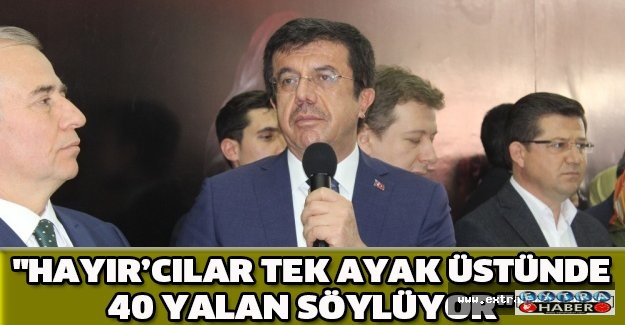 "Hayır’cılar tek ayak üstünde 40 yalan söylüyor"