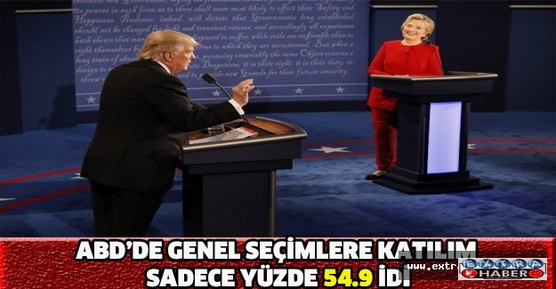 ABD’de genel seçimlere katılım sadece yüzde 54.9 idi