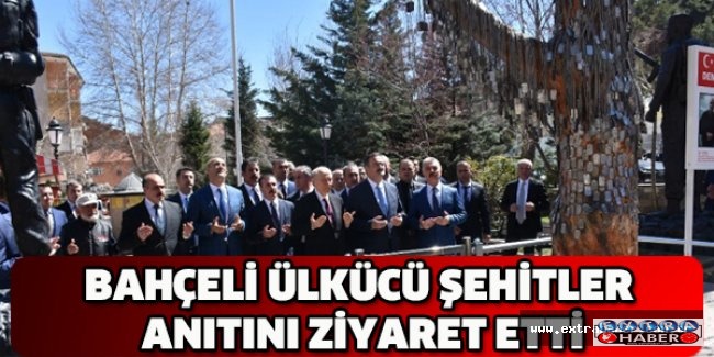 Bahçeli Ülkücü Şehitler Anıtını ziyaret etti