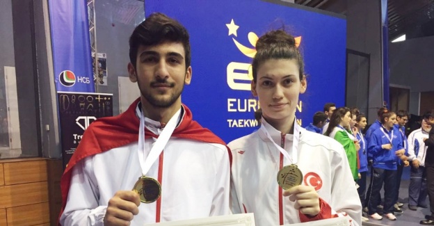 Ümitler tekvandoda 1 altın, 1 bronz