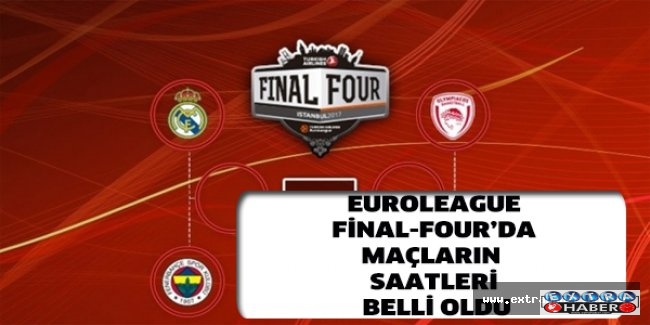 Euroleague Final-Four’da maçların saatleri belli oldu