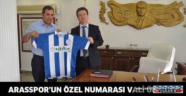 Arasspor’un özel numarası vali Ünlü’ye