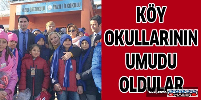 Köy okullarının umudu oldular