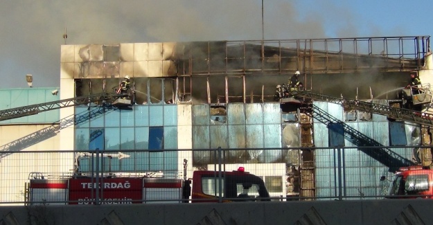 Tekirdağ’da fabrika yangını