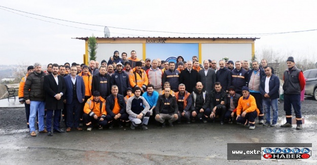Başkan Remzi Aydın, temizlik personelini ziyaret etti