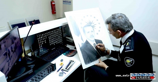 Resim öğrencilerini izleyerek ressam oldu