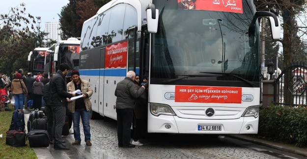 Esenyurt’tan  Suriye’ye dönüşler devam ediyor.