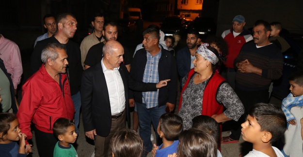 Başkan Akgün, hasar ihbarı yapılan evlerde incelemelerde bulundu