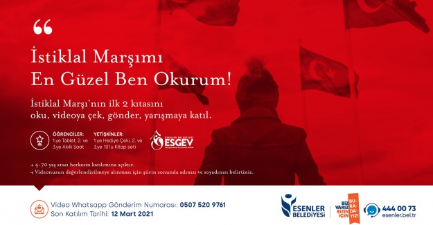 ‘İSTİKLAL MARŞIMI EN GÜZEL BEN OKURUM’ DİYENLER YARIŞIYOR!