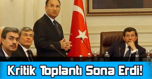 Davutoğlu'nun Kritik Toplantısı Sona Erdi