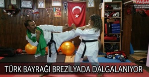 TÜRK BAYRAĞI BREZİLYADA DALGALANIYOR