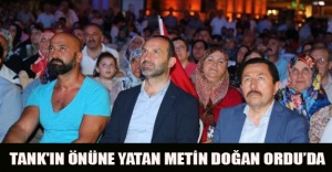 Tank'ın önüne yatan Metin Doğan Ordu’da