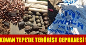 Kovan Tepe'de terörist cephaneleri bulundu !