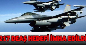 217 DEAŞ hedefi imha edildi