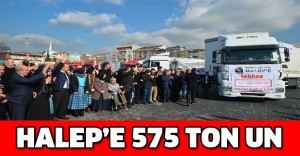 Halep’e 575 ton un