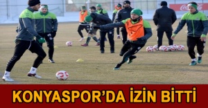 Konyaspor’da izin bitti