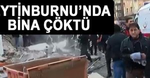 Zeytinburnu’nda bina çöktü