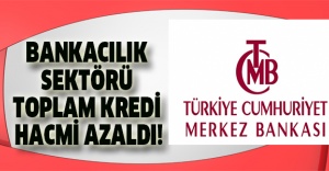 Bankacılık sektörü toplam kredi hacmi azaldı!