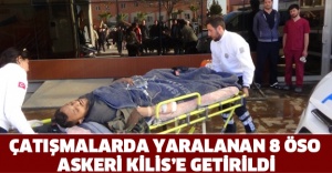 Çatışmalarda yaralanan 8 ÖSO askeri Kilis’e getirildi