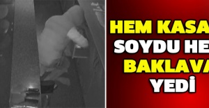 Hem kasayı soydu hem baklava yedi
