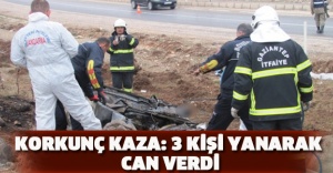 Korkunç kaza: 3 kişi yanarak can verdi