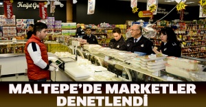 Maltepe’de marketler denetlendi